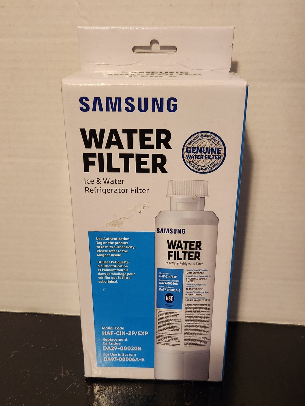 SAMSUNG 1x HAF-QIN/EXP Water/Ice Filter for Refrigerator DA97-17376B -08006C NEW